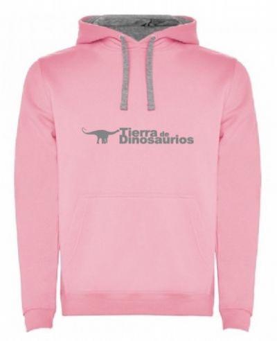 Dinosaur Land adult pink sweatshirt