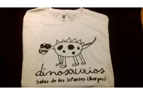 Camiseta dinosaurios Salas blanca Camiseta dinosaurios Salas blanca