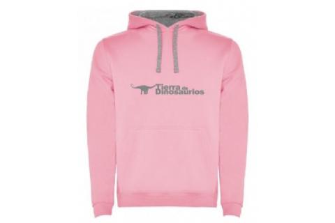 Sudadera adulto rosa Tierra de Dinosaurios Sudadera adulto rosa Tierra de Dinosaurios