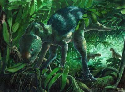 FOTO:La reconstrucción muestra cómo habría sido Foskeia pelendonum, un dinosaurio del tamaño de un perro que vivió en la actual España hace más de 120 millones de años. Martina Charnelli FOTOLa reconstrucción muestra cómo habría sido Foskeia pelendonum, un dinosaurio del tamaño de un perro que vivió en la actual España hace más de 120 millones de años. Martina Charnelli