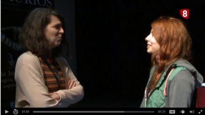 FOTO:Verónica Díez y Elena Cuesta en las IX Jornadas FOTOVerónica Díez y Elena Cuesta en las IX Jornadas