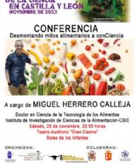 Conferencia: Desmontando mitos alimentarios a conCiencia. Ponente: Miguel Herrero Calleja