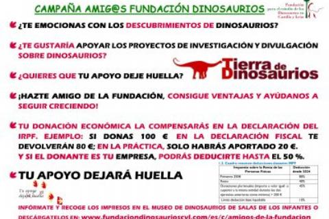 CAMPAÑA AMIG@S FUNDACIÓN DINOSAURIOS CYL 2025 CAMPAÑA AMIG@S FUNDACIÓN DINOSAURIOS CYL 2025